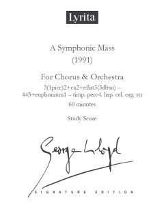 George Lloyd: A Symphonic Mass for chorus & orchestra - Study Score [Printed Music]