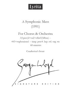 George Lloyd: A Symphonic Mass for chorus & orchestra - Conductor's Score & Parts [Printed Music for Hire]